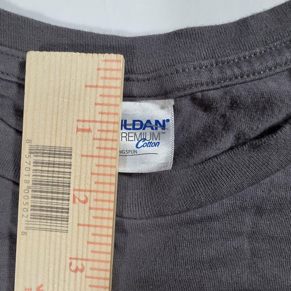 Gildan Shirt Mens XL Gray Funny Sarcastic Dumbest Way Possible Graphic Tee - Picture 3 of 8